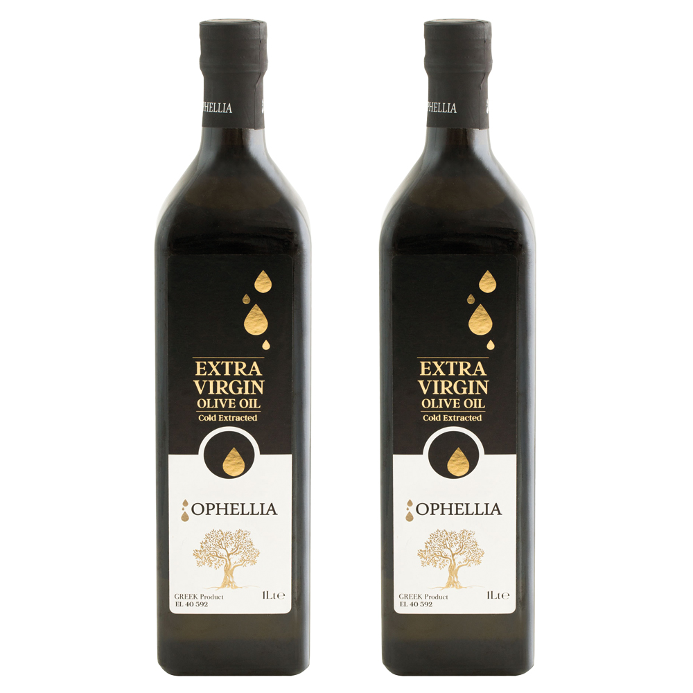 Bild 1 von Ophellia Olivenöl, Extra Nativ, kaltgepresst, aus der Koroneiki Olive, 2 x 1,0 Liter