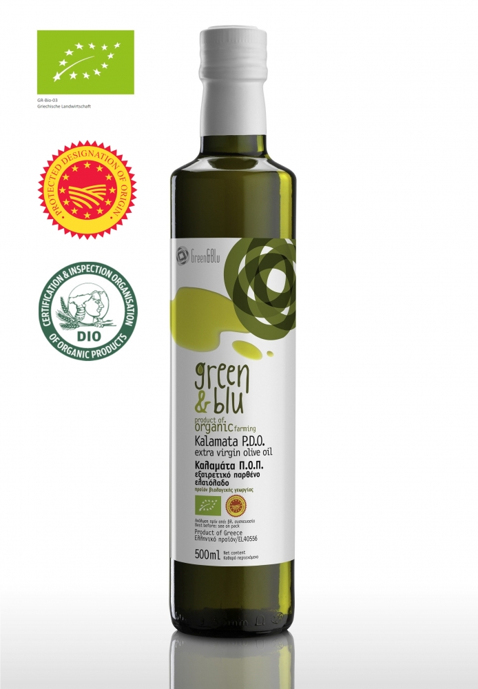 Bild 1 von Green & Blu, Bio Olivenöl extra Virgin, 500 ml (Griechenland)