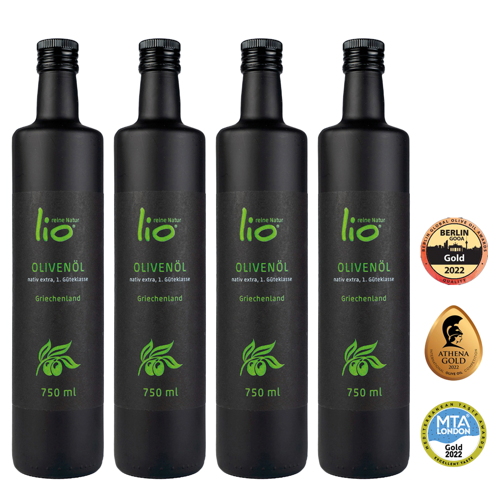 Bild 1 von Lio Natural Olivenöl Nativ 750 ml (Griechenland) 4er Pack