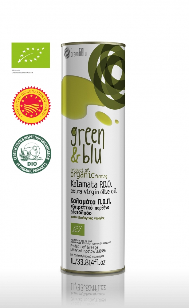 Bild 1 von Green & Blu, Bio Olivenöl extra Virgin, 1000 ml (Griechenland)