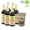Granvero® Bio Ingwer, 99% Bio Direktsaft, 6 x 250 ml + Geschenk (Zimt)